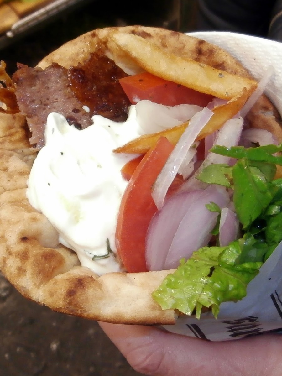 Gyros in Santorini&nbsp;Greece