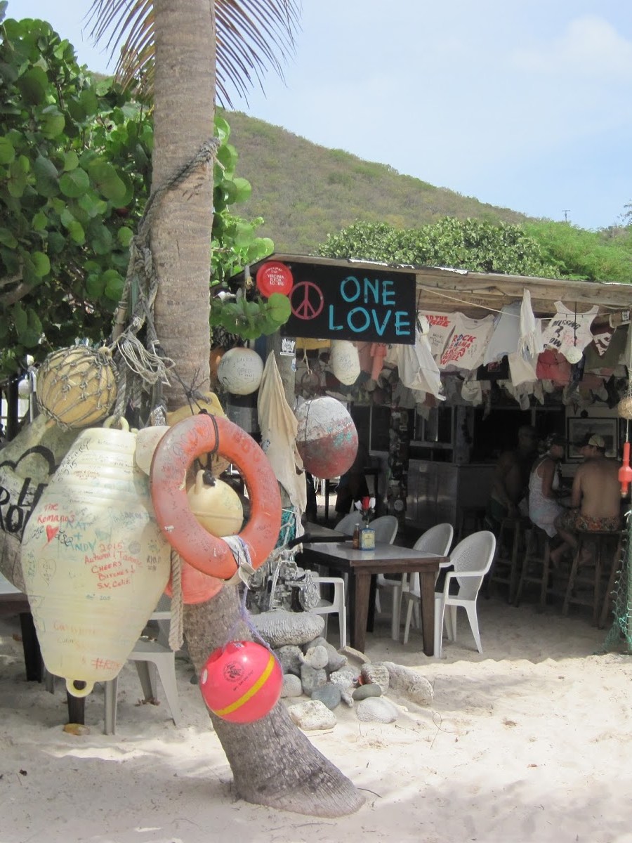 The One Love Bar at White Bay – Jost Van Dyke – British Virgin&nbsp;Islands